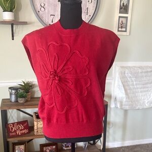 Commense Red Strapless Dress